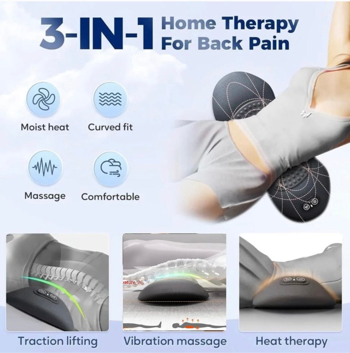 BackBliss Pro™ – Deep Tissue Smart Back Massager